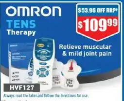 Chemist Warehouse Omron tens hv-f127 therapy device offer