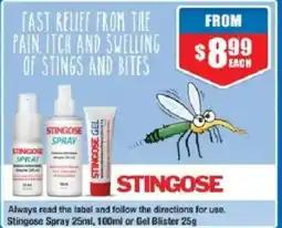 Chemist Warehouse Stingose spray offer