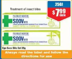 Chemist Warehouse Ego soov bite gel offer