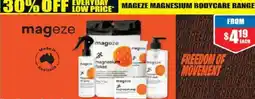 Chemist Warehouse Mageze magnesium bodycare range offer