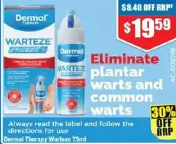 Chemist Warehouse Dermal therapy warteze offer