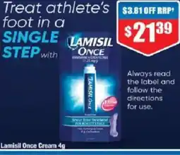 Chemist Warehouse Lamisil Once Cream offer