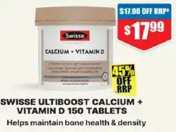 Chemist Warehouse Swisse ultiboost calcium + vitamin d offer