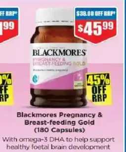Chemist Warehouse Blackmores pregnancy & breast-feeding gold offer