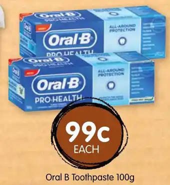 Spudshed Oral B Toothpaste 100g offer