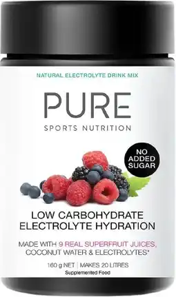 healthylife Pure Sports Nutrition Low Carb Electrolyte Hydration Powder Superfruits offer