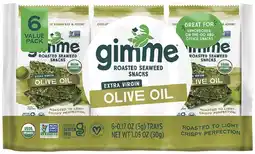 healthylife Gimme Organic Roasted Seaweed Snacks Grab & Go Olive Oil offer