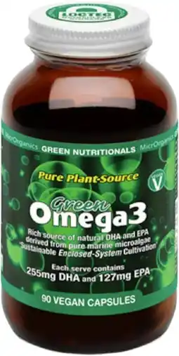 healthylife Green Nutritionals Vegan Omega 3 90 Vegan Capsules offer