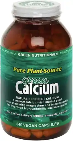 healthylife Green Nutritionals Green Calcium 240 Capsules offer