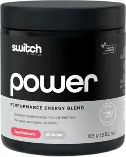 healthylife Switch Nutrition Power Performance Energy Pre-Workout Red Raspberry offer