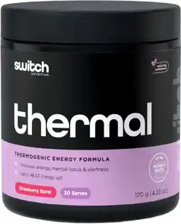 healthylife Switch Nutrition Thermal Thermogenic Energy Formula Strawberry Burst offer