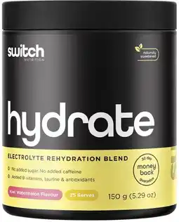 healthylife Switch Nutrition Hydrate Electrolytes Kiwi Watermelon offer