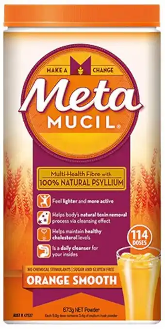 Metamucil Fibre Supplement Smooth Orange