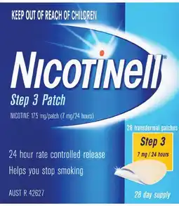 healthylife Nicotinell Nicotine Patches Step 3 7mg - 28 Day Supply offer