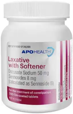 healthylife Apohealth Laxative with Softener 200 Tablets offer