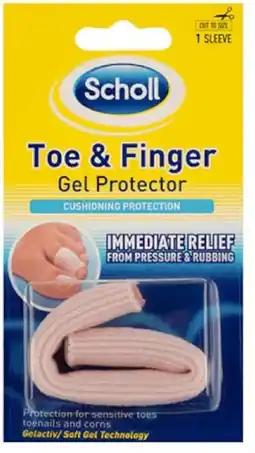 healthylife Scholl Toe & Finger Gel Protector Sleeve offer