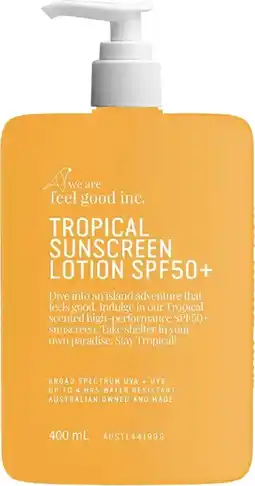 healthylife We Are Feel Good Inc. Tropical Sunscreen Lotion SPF50+ offer