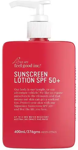 healthylife We Are Feel Good Inc. Signature Sunscreen Lotion SPF50 offer