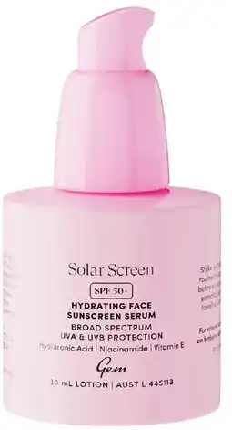 healthylife Gem Solar Screen SPF50+ Hydrating Face Sunscreen Serum offer