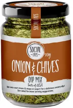 healthylife Social Eats Onion & Chives Dip Mix offer