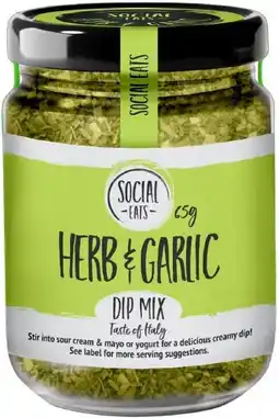 healthylife Social Eats Herb and Garlic Dip Mix offer