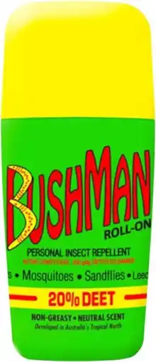 healthylife Bushman 20% Deet Insect Repellent Roll-on offer