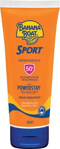 IGA Banana Boat SPF50+ Sunscreen Lotion Selected Varieties offer