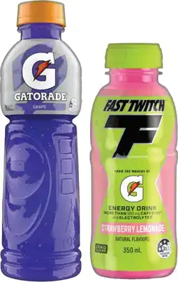 IGA Gatorade 600mL or Fast Twitch 350mL Selected Varieties offer