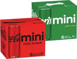 IGA Coca-Cola or Sprite Mini 6x250mL Selected Varieties offer