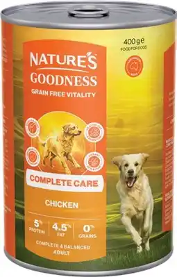 IGA Natures Goodness Complete Care Grain Free Wet Dog Food Selected Varieties offer
