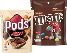 IGA M&M’s 120‑180g, Pods 160g or Maltesers 120‑140g Share Pack Selected Varieties offer