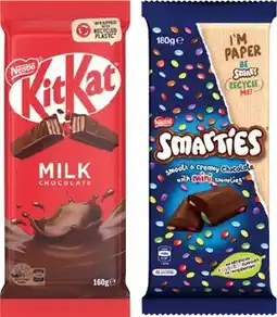 IGA Nestlé Chocolate Blocks 118‑180g Selected Varieties offer