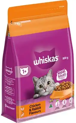 IGA Whiskas Dry Cat Food Selected Varieties offer