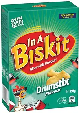 IGA In A Biskit Flavoured Crackers 145‑160g Selected Varieties offer