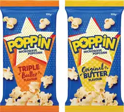 IGA Poppin Microwave Popcorn 85‑100g Selected Varieties offer
