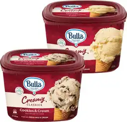 IGA Bulla Creamy Classics Ice Cream Selected Varieties offer