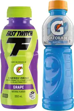IGA Gatorade, G‑Active Electrolyte Water 600mL or Fast Twitch 350mL Selected Varieties offer