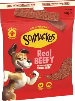IGA Schmackos Strapz Dog Treats 450‑500g Selected Varieties offer