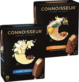 IGA Connoisseur Gourmet Ice Cream 4 Pack or Mini 6 Pack Selected Varieties offer