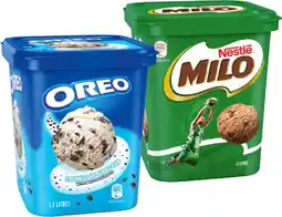 IGA Oreo or Nestlé Milo Ice Cream 1.2 Litre offer