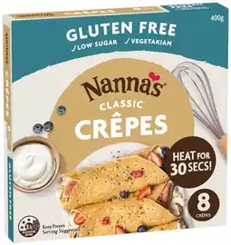 IGA Nanna’s Gluten Free Classic Crepes offer