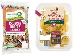 IGA Community Co Crunchy Noodle Salad Kit 450g or Baby Potatoes with Herb Butter 400g offer
