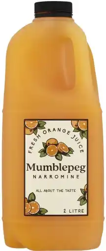IGA Mumblepeg Fresh Orange Juice offer