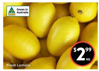 Foodworks Fresh Lemons offer
