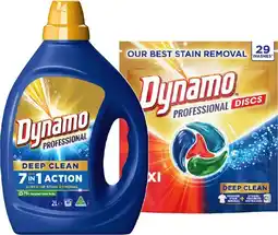 IGA Dynamo Professional Laundry Liquid 2 Litre or Capsules 29 Pack Selected Varieties offer