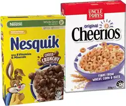 IGA Nestlé Nesquik Cereal 310g or Cheerios Original 320g offer
