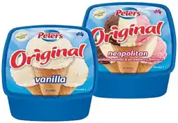 IGA Peters Original Ice Cream Selected Varieties offer
