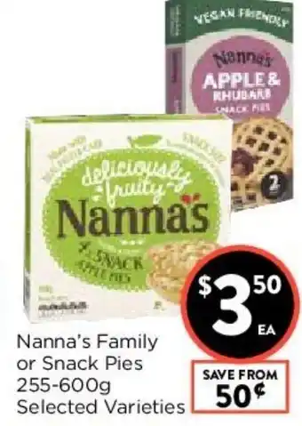 Nanna's Family or Snack Pies 255-600g