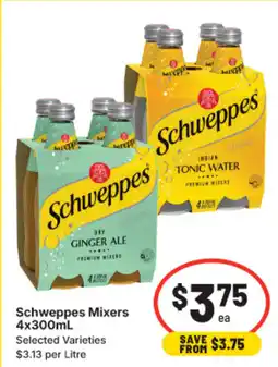 IGA Schweppes Mixers offer