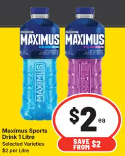 IGA Maximus Sports Drink offer